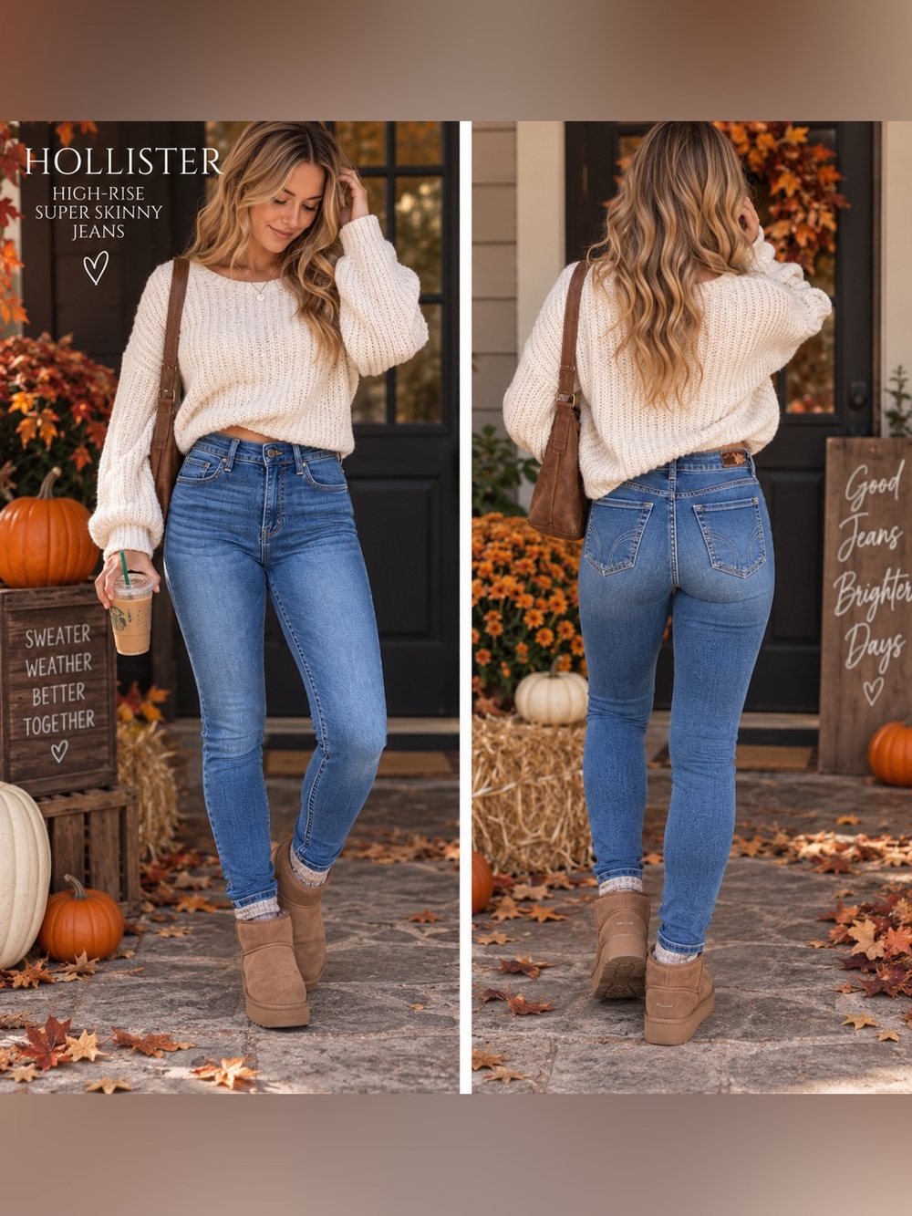 Hollister High Rise Super Skinny Jeans Women’s 10R W30 Medium Wash